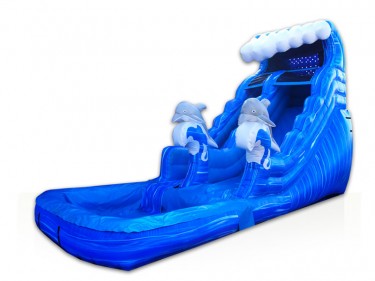 Huge Inflatable Water Slide with Pool  XZ-WS-009