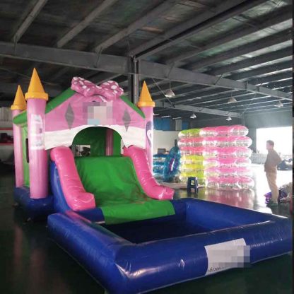 Bouncy Castle House with Slide XZ-BH-4243