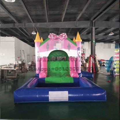 Bouncy Castle House with Slide XZ-BH-4243