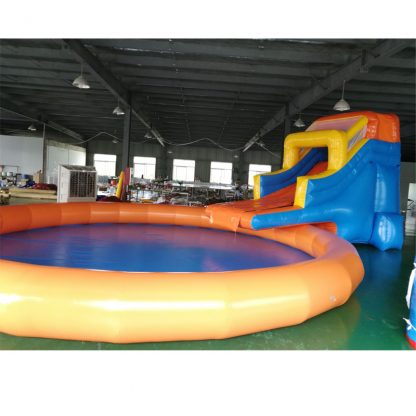 Inflatable Water Slide With Pool XZ-BH-4358
