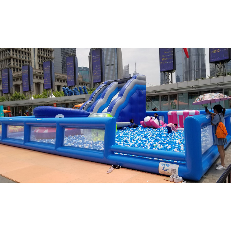 Inflatable Water Slide With Pool XZ-BH-4359