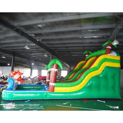 Inflatable Water Slide With Pool XZ-BH-4671