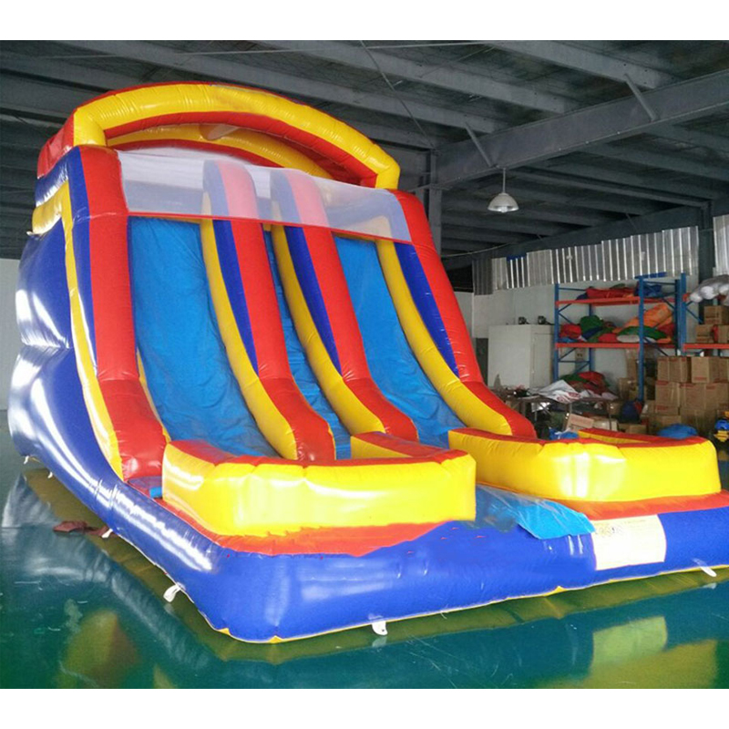 Customized double lane inflatable land slide /inflatable land slide bouncer for sale