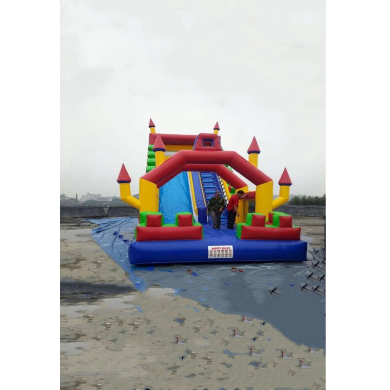 Popular PVC inflatable slide for family use /inflatable land slide bouncer slide