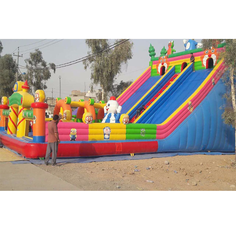 Popular giant commercial inflatable slide /inflatable land slide for kids and adults