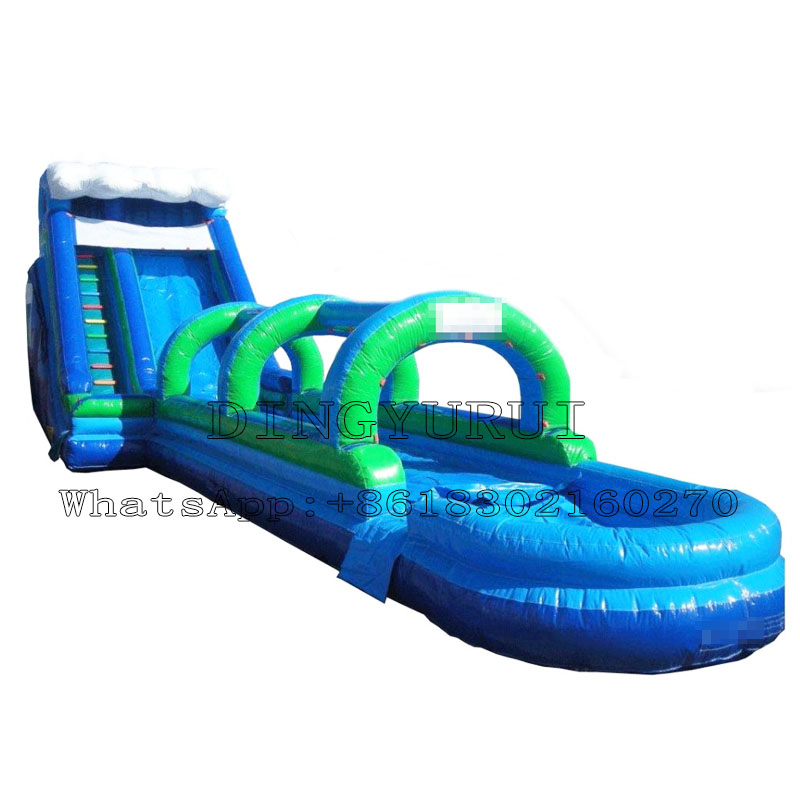 Outdoor PVC Tarp Inflatable Water Slide with Long Slideway