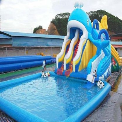 Inflatable Water Slide With Pool XZ-BH-4399