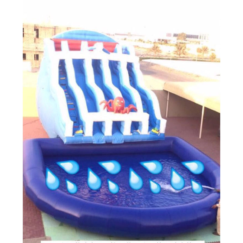 Inflatable Water Slide With Pool XZ-BH-4556