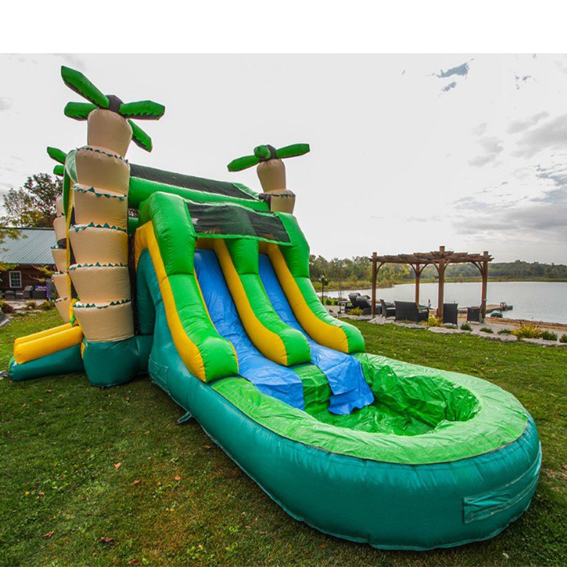 Inflatable Water Slide With Pool XZ-BH-4559