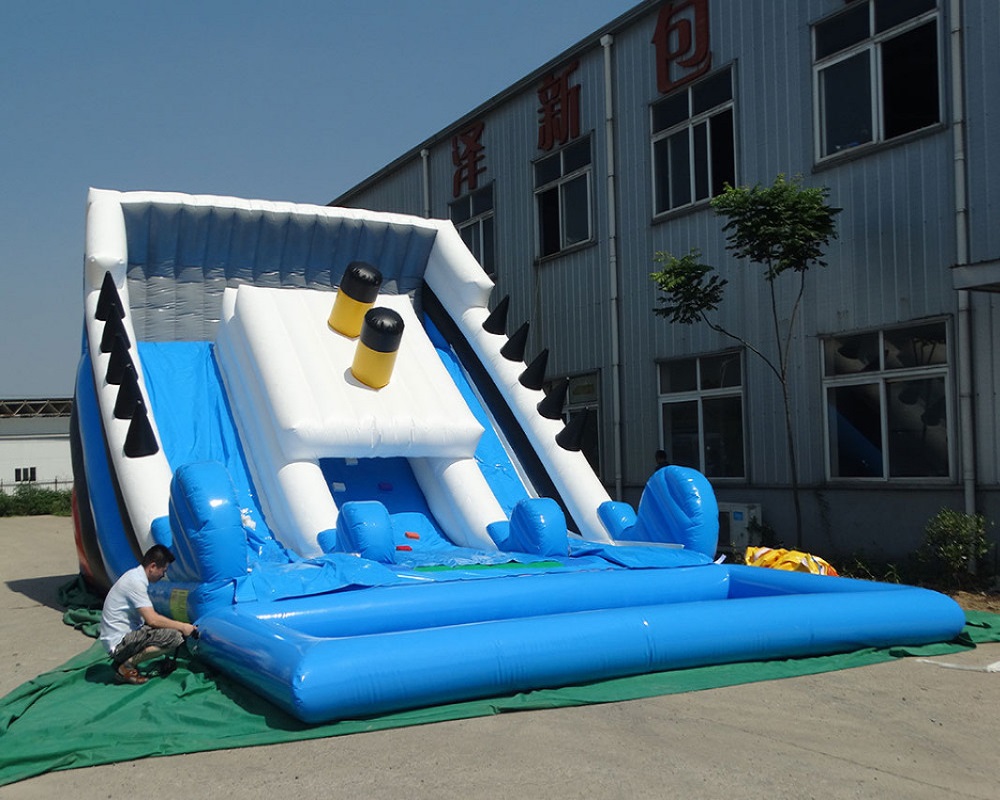 Inflatable Water Slide With Pool XZ-BH-4576