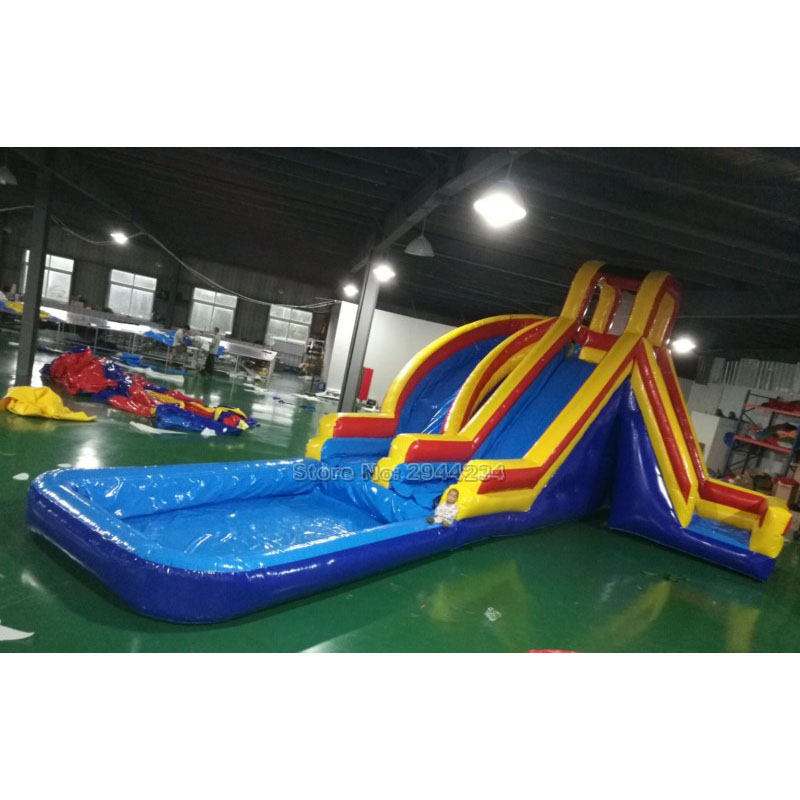 Inflatable Water Slide With Pool XZ-BH-4577