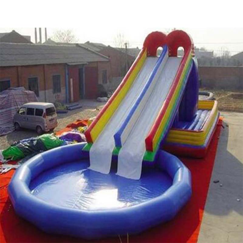 Inflatable Water Slide With Pool XZ-BH-4418