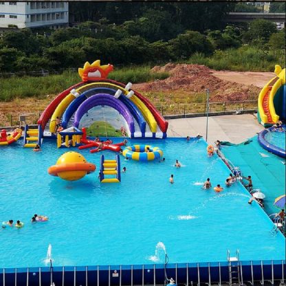 Inflatable Water Slide With Pool XZ-BH-4427