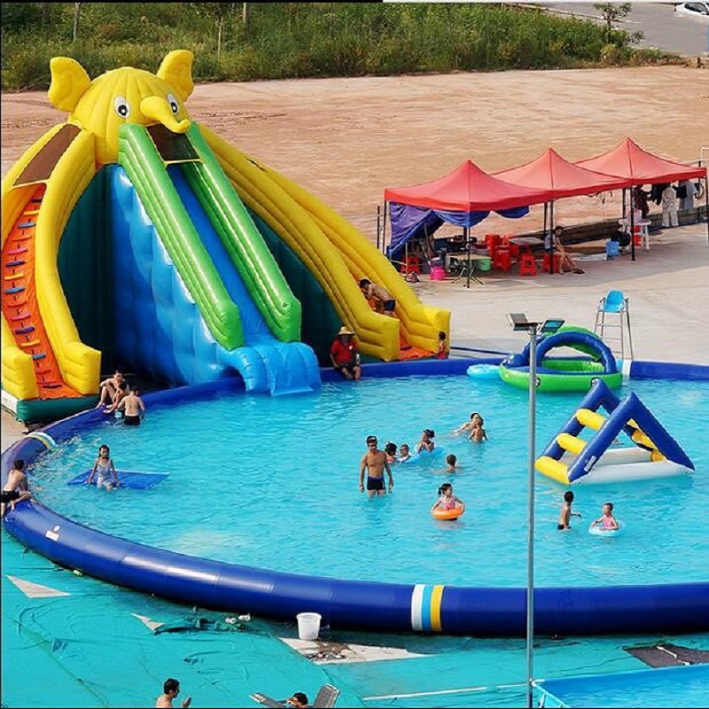 Inflatable Water Slide With Pool XZ-BH-4430
