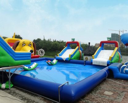 Inflatable Water Slide With Pool XZ-BH-4432