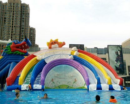 Inflatable Water Slide With Pool XZ-BH-4427