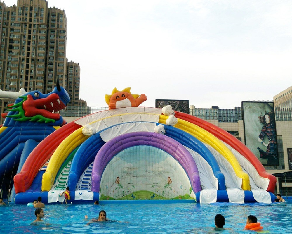 Inflatable Water Slide With Pool XZ-BH-4427