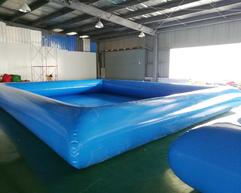 Giant blue inflatable pool adult size inflatable pool