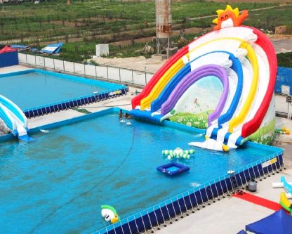 Inflatable Water Slide With Pool XZ-BH-4427